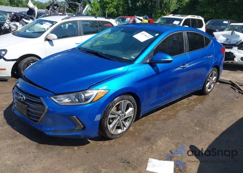 2017 Hyundai Elantra Limited из США, поврежденный, VIN 5NPD84LF0HH104617